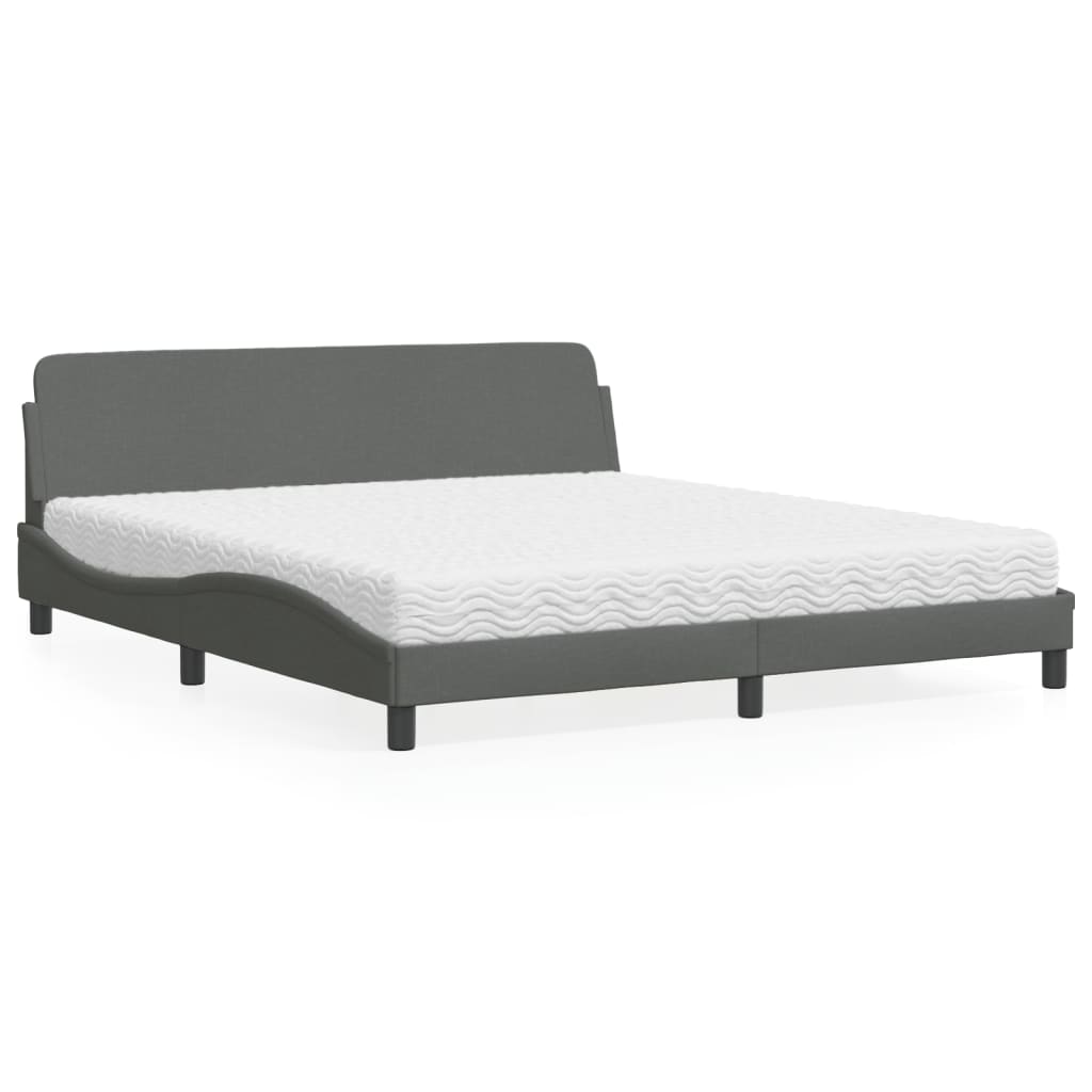 Lit Avec Matelas Dover Tissu