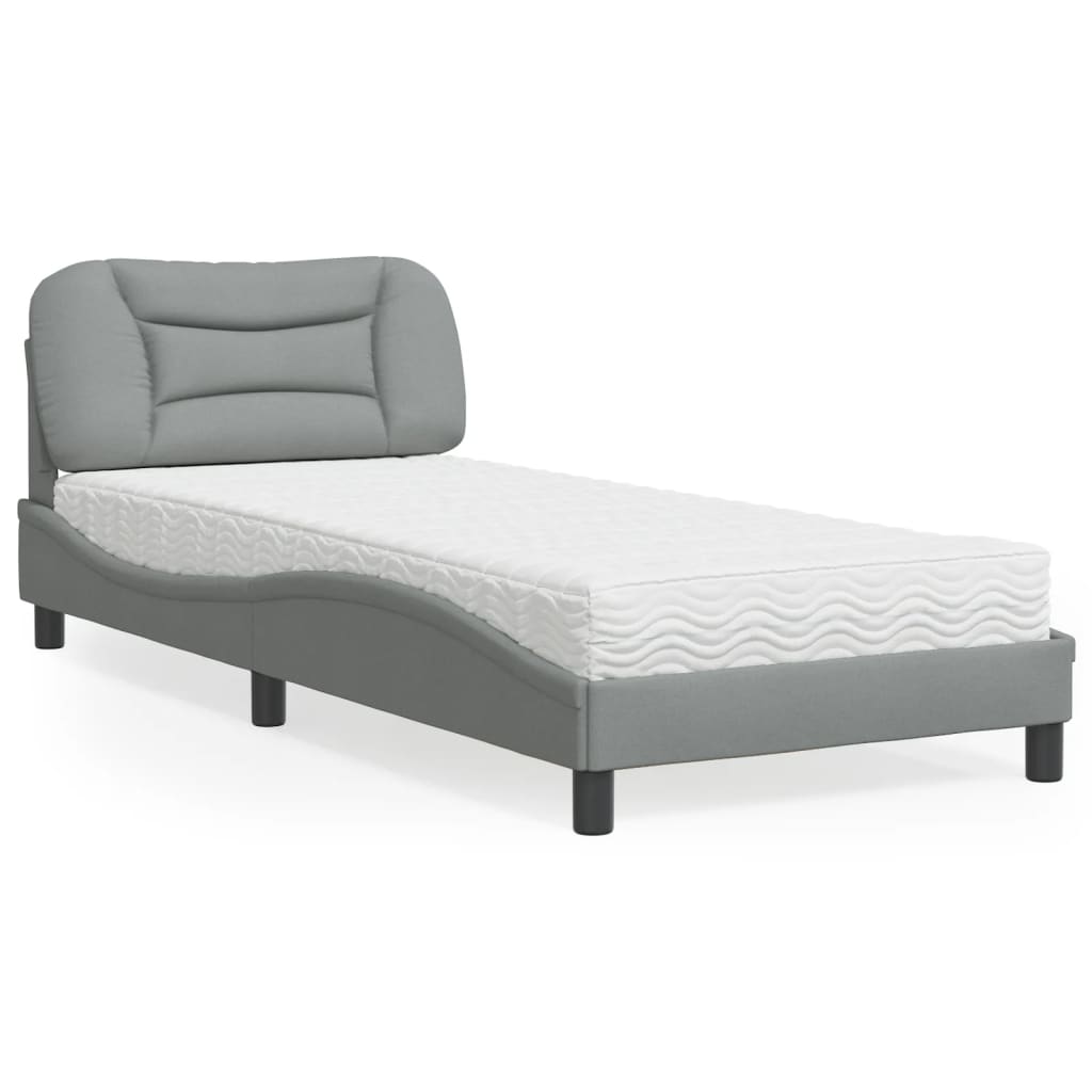 Lit Avec Matelas Hvar Tissu