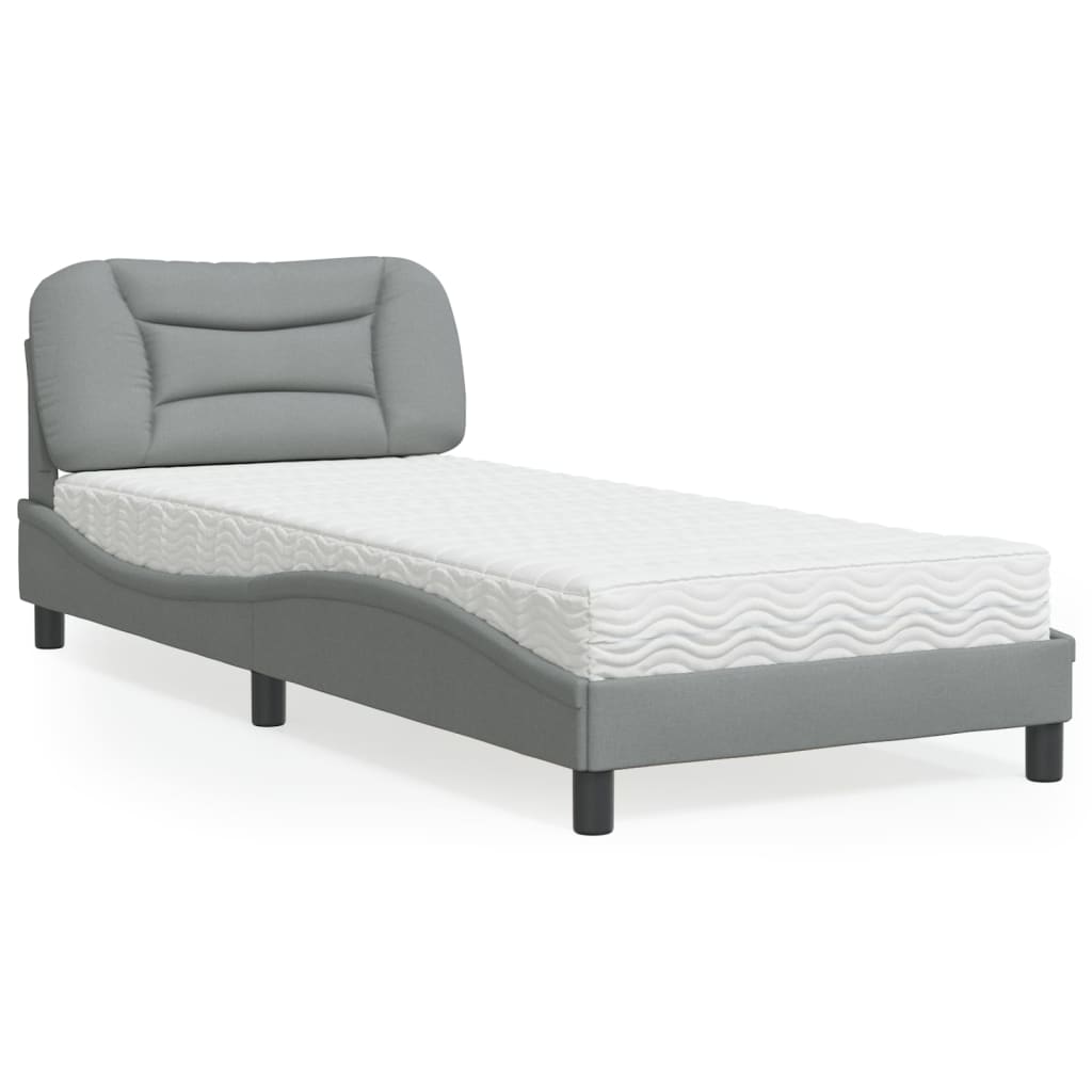 Lit Avec Matelas Hvar Tissu
