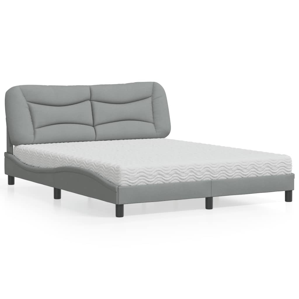 Lit Avec Matelas Hvar Tissu