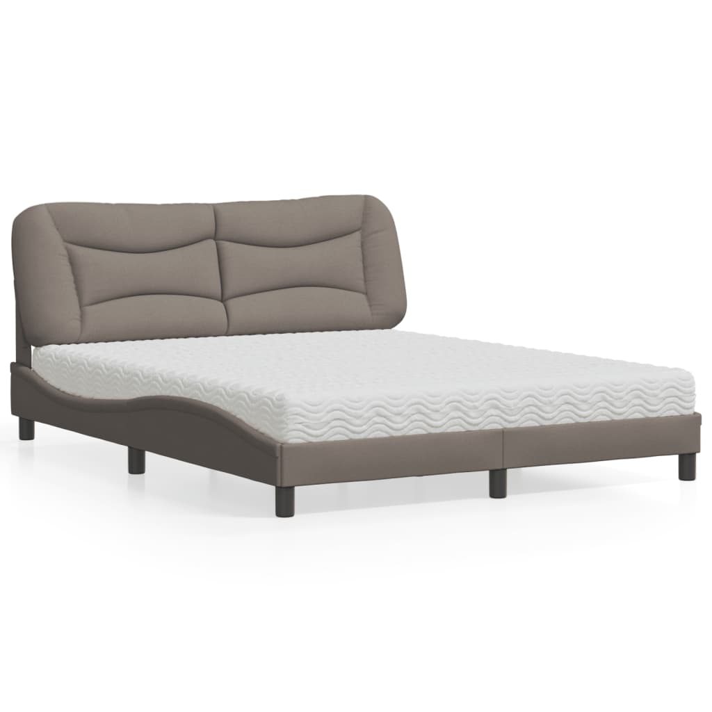 Lit Avec Matelas Hvar Tissu