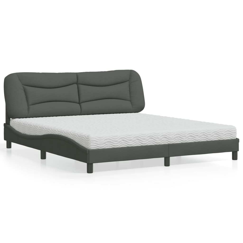 Lit Avec Matelas Hvar Tissu
