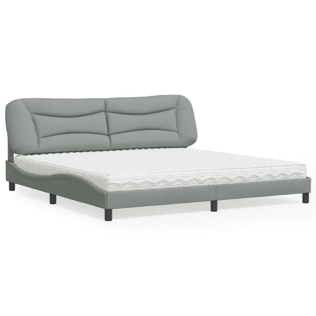 Lit Avec Matelas Hvar Tissu