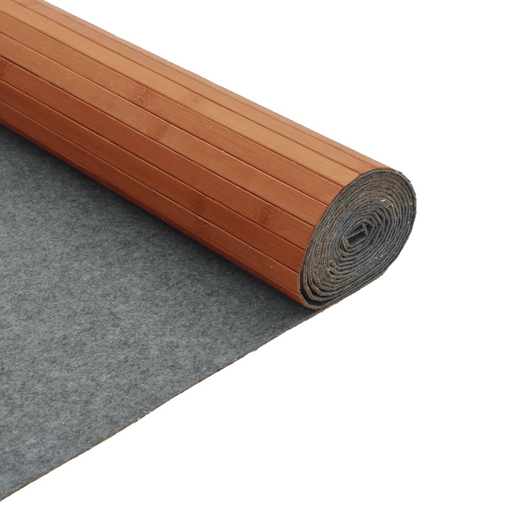 Tapis Rectangulaire Bambou Marron