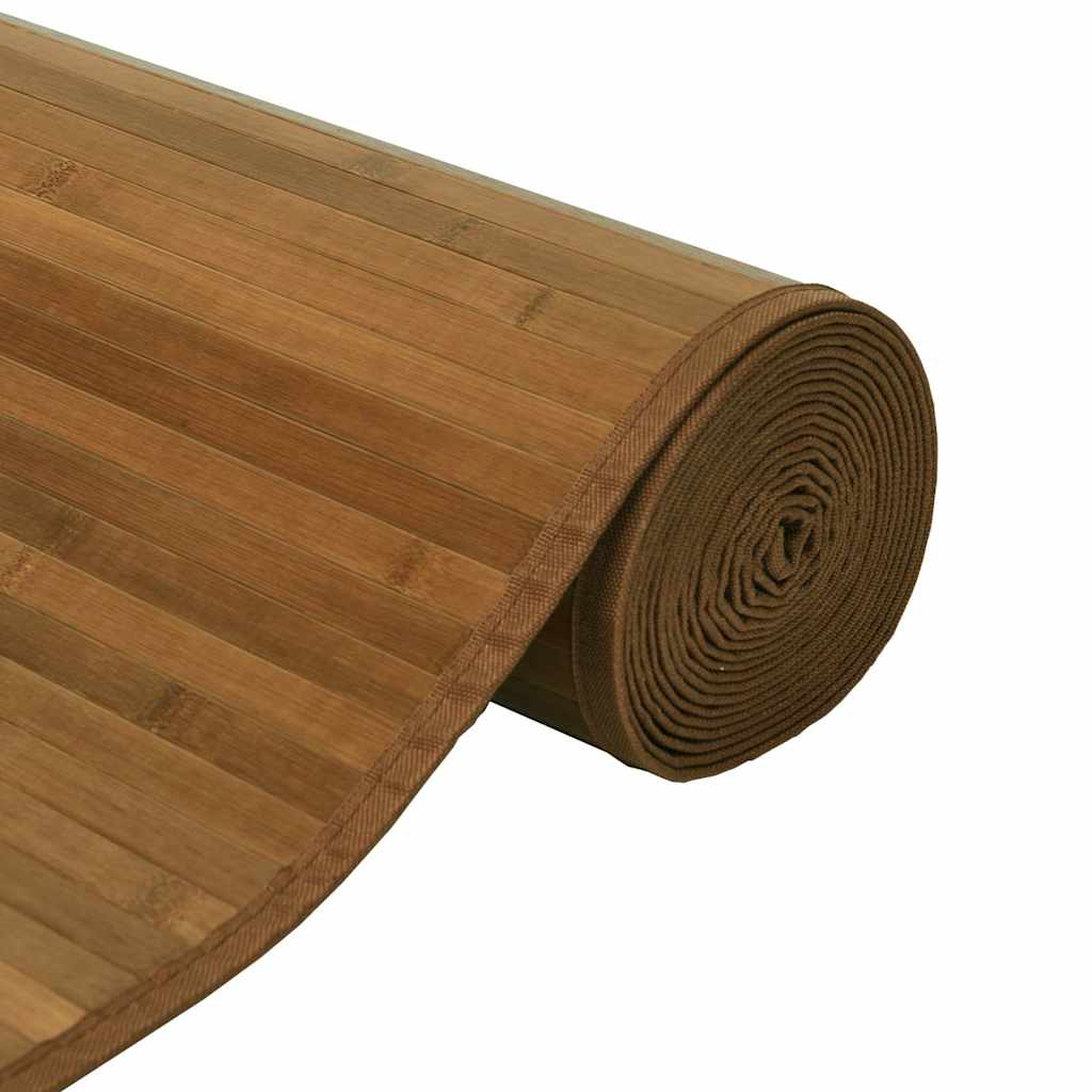 Tapis Rectangulaire Bambou Marron