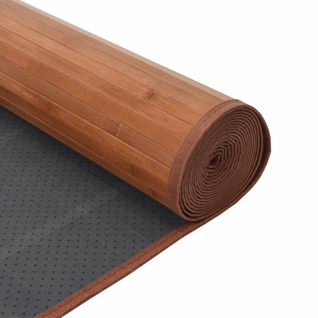 Tapis Rectangulaire Bambou Marron
