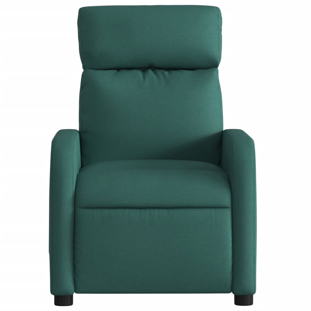 Fauteuil Inclinable Tissu Vert Foncé