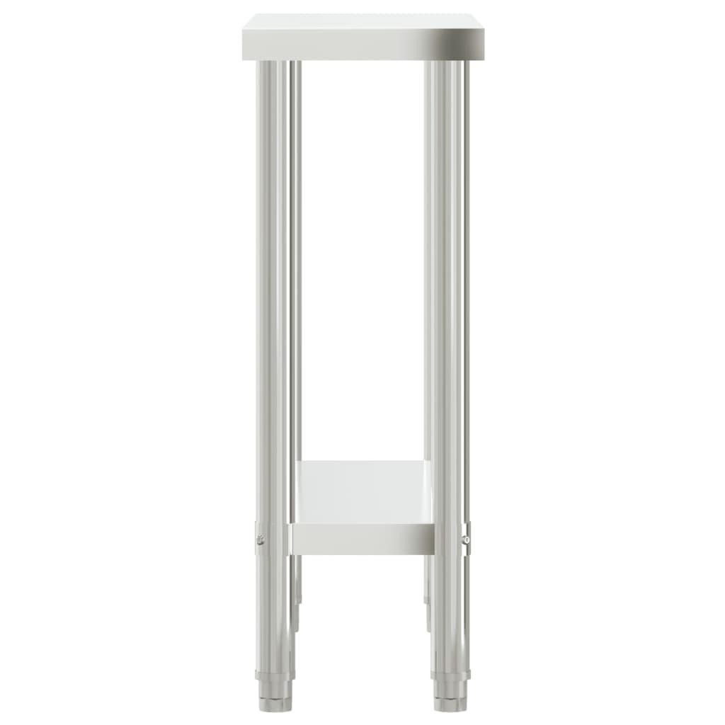 Table De Travail De Cuisine 82,5X30X85 Cm Acier Inoxydable