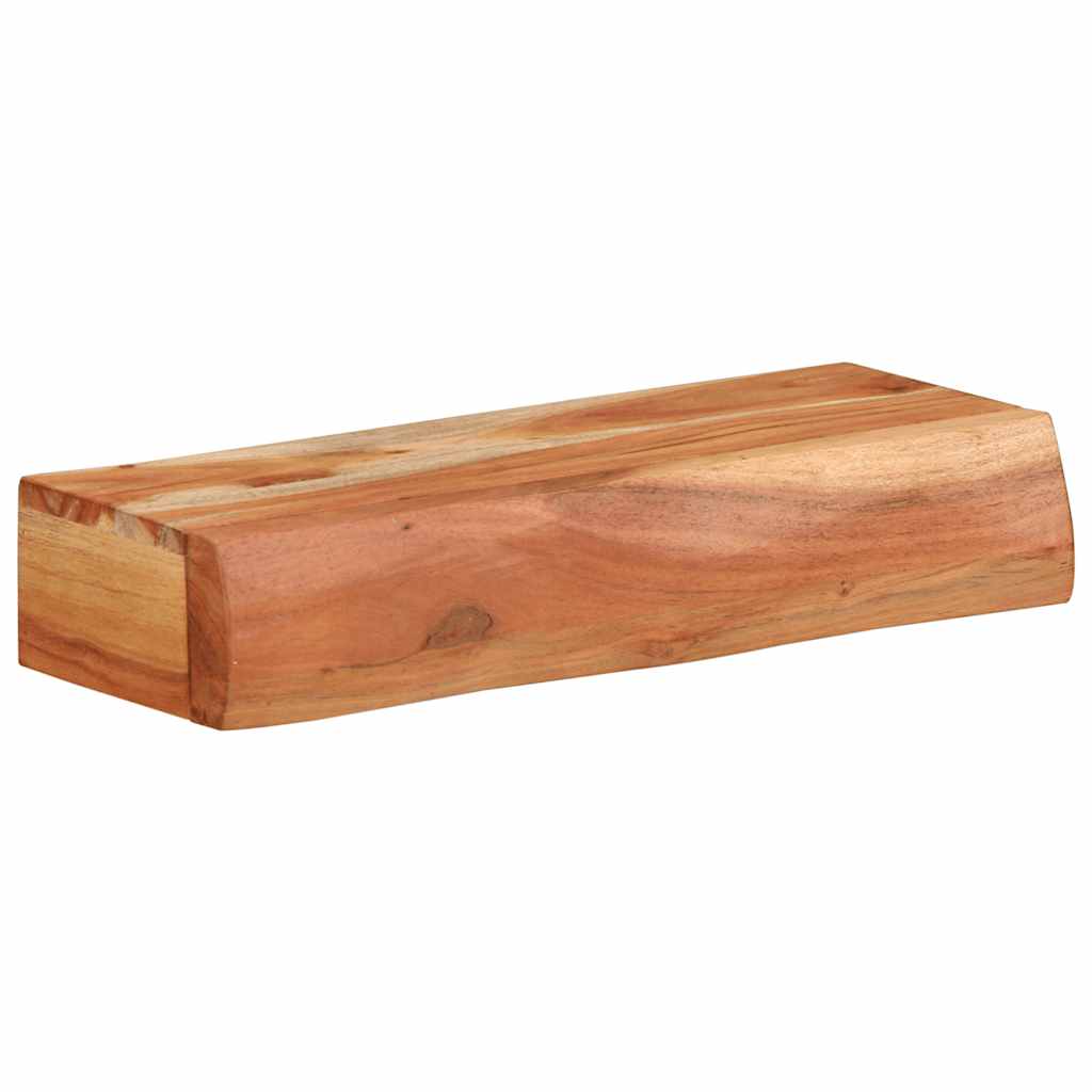 Étagères Murales 2 Pcs Bois Massif D'acacia