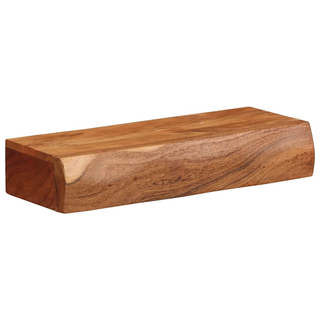 Étagères Murales 2 Pcs Bois Massif D'acacia