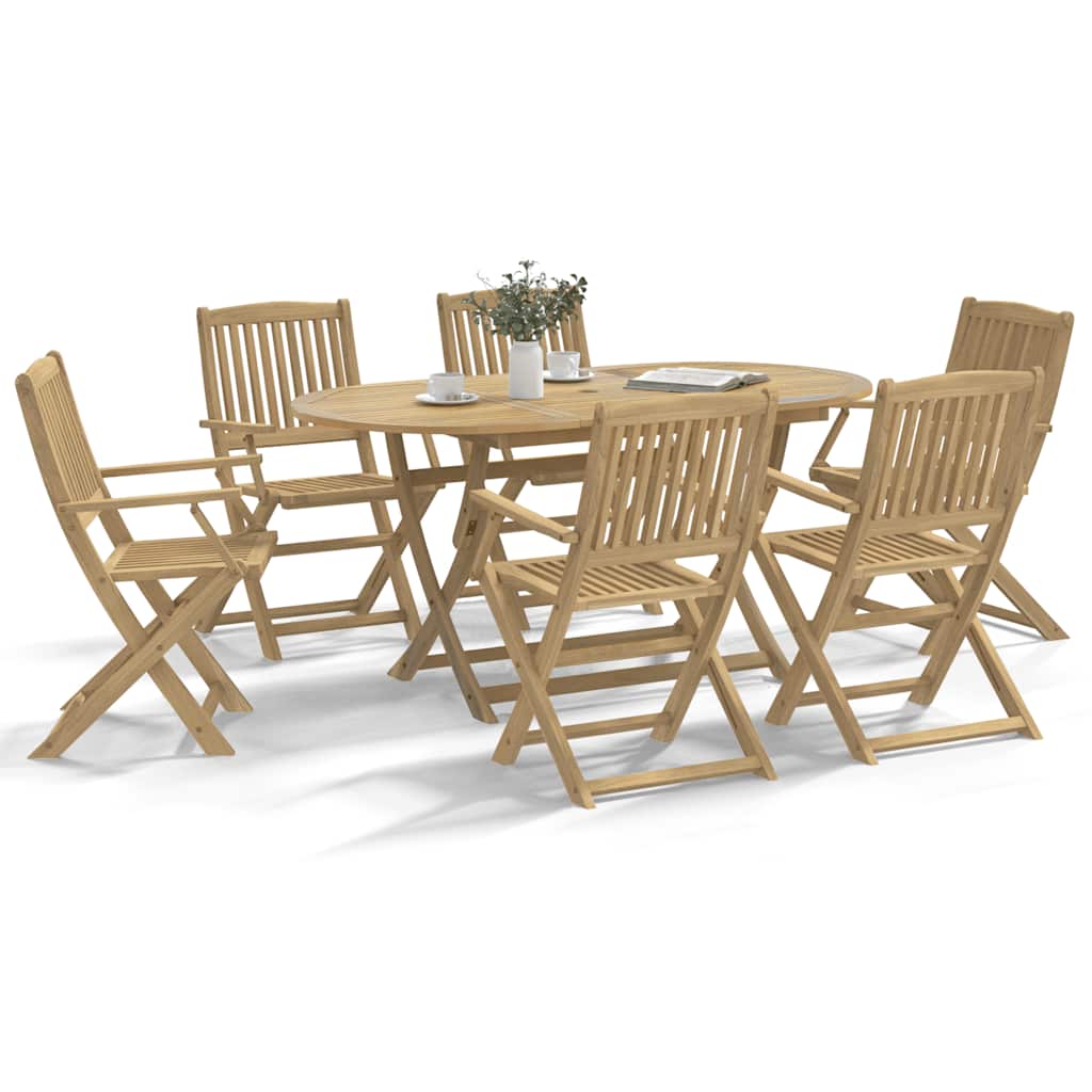 Chaises Pliantes, Lot De 2, 57 X 48,5 X 90 Cm, En Bois D'acacia Massif