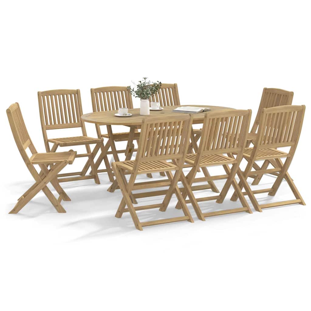 Chaises Pliantes, Lot De 2, 57 X 48,5 X 90 Cm, En Bois D'acacia Massif