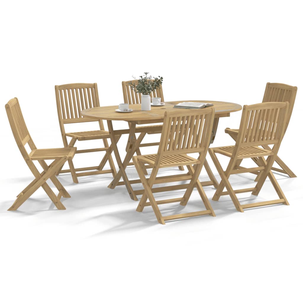 Ensemble À Manger De Jardin 9 Pcs Bois D'acacia Solide