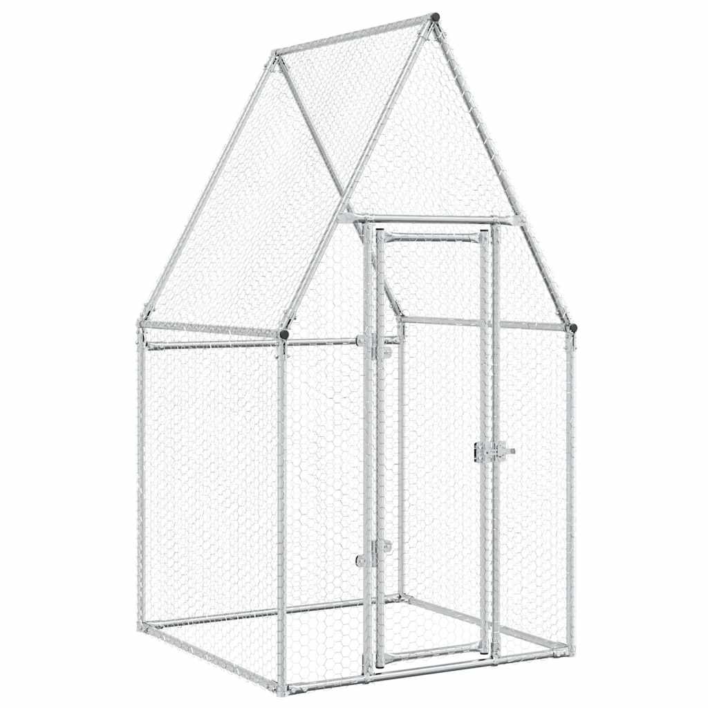 Cage Pour Poules Argenté Acier Galvanisé