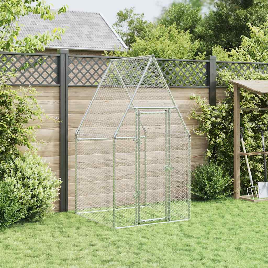 Cage Pour Poules Argenté Acier Galvanisé