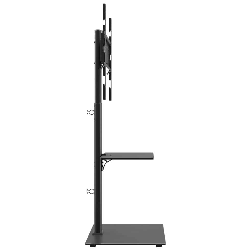 Meuble Tv D'angle 2 Niveaux Pour 32-65 Pouces Noir