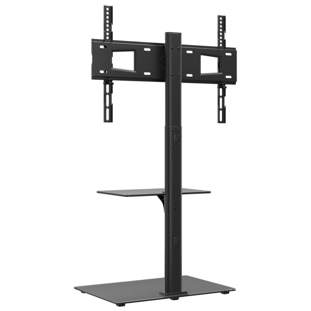 Meuble Tv D'angle 2 Niveaux Pour 32-65 Pouces Noir