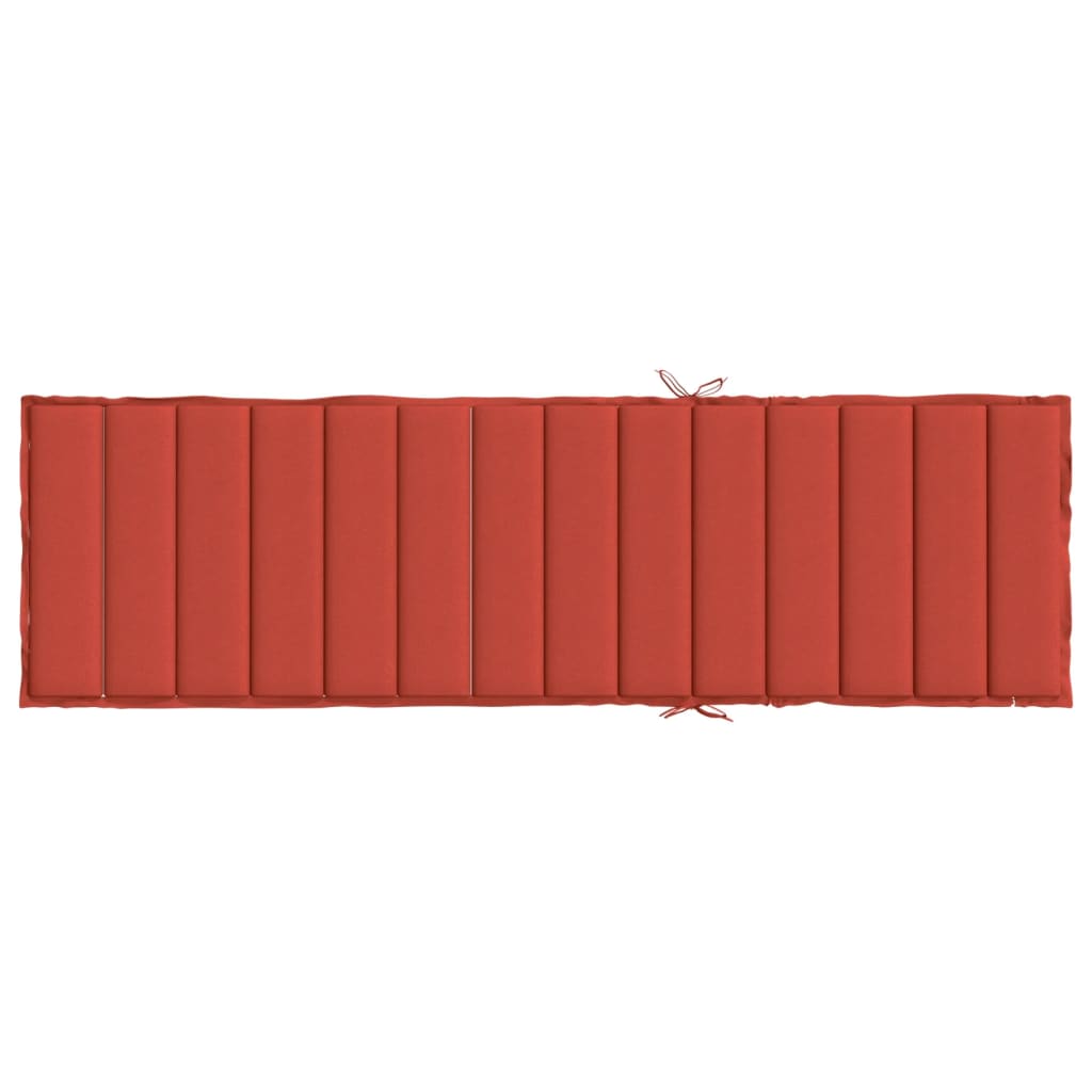 Coussin De Chaise Longue Rouge Mélangé Tissu