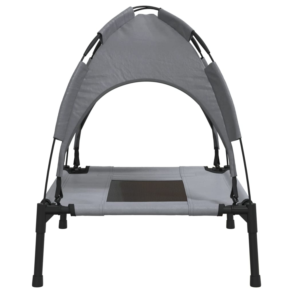 Lit Pour Chien Avec Auvent Tissu Oxford Et Acier