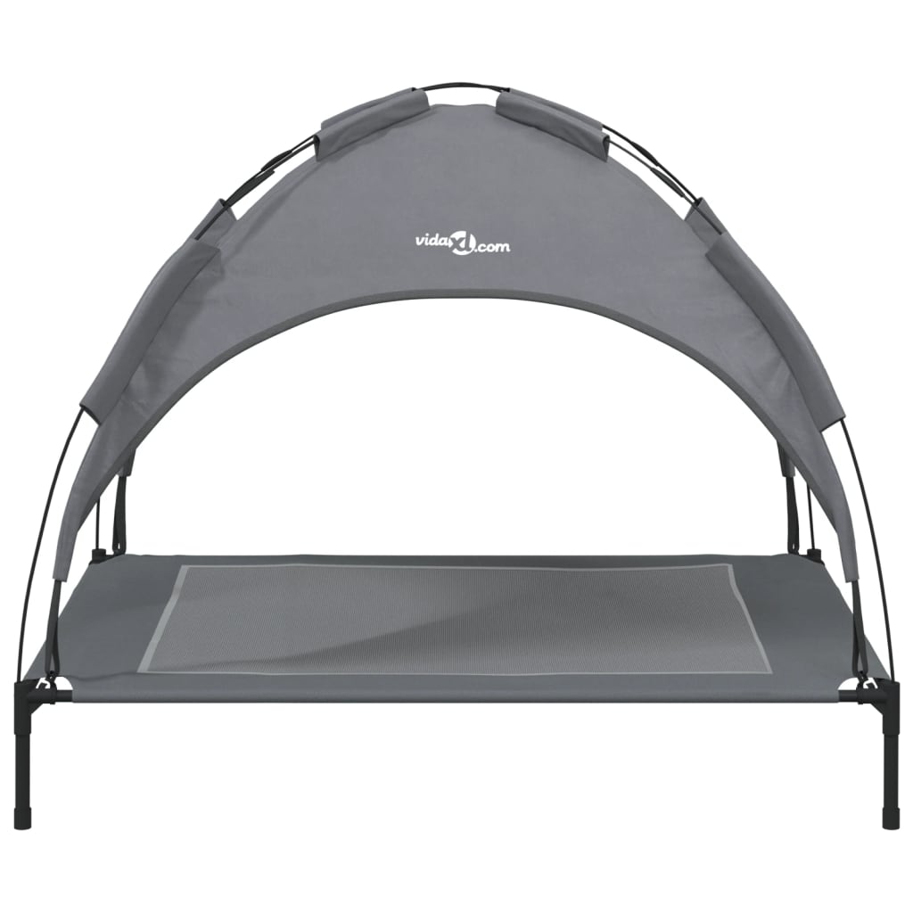 Lit Pour Chien Avec Auvent Tissu Oxford Et Acier