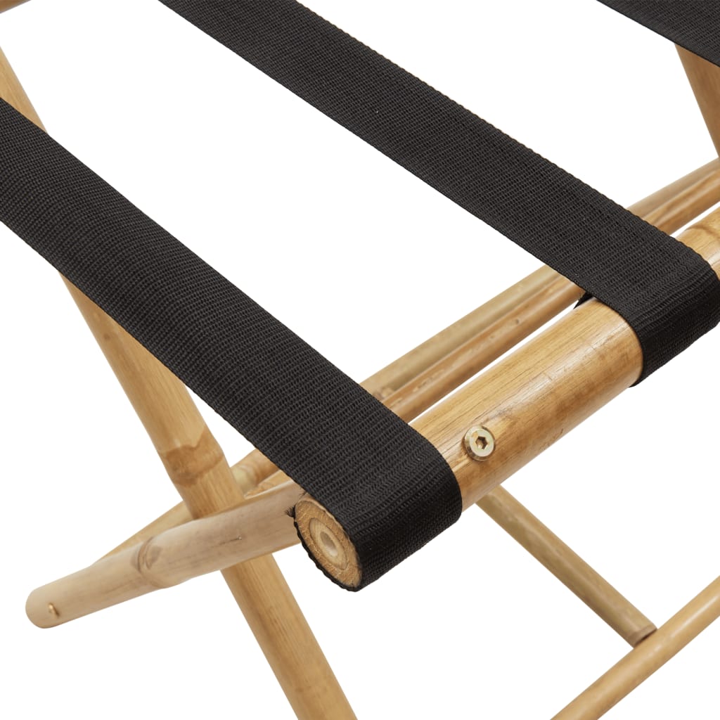 Porte-Bagages Pliant 62X42X50,5 Cm Bambou