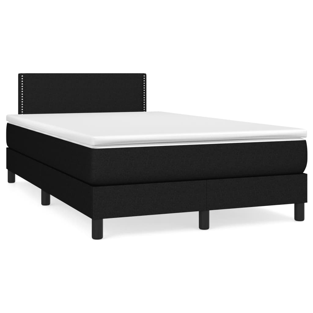 Lit À Ressorts Avec Tête De Lit Tissu