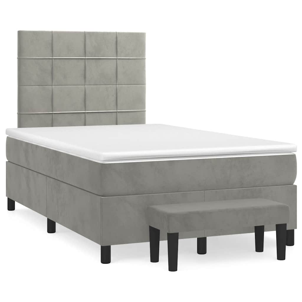 Sommier À Lattes De Lit Avec Matelas Velours