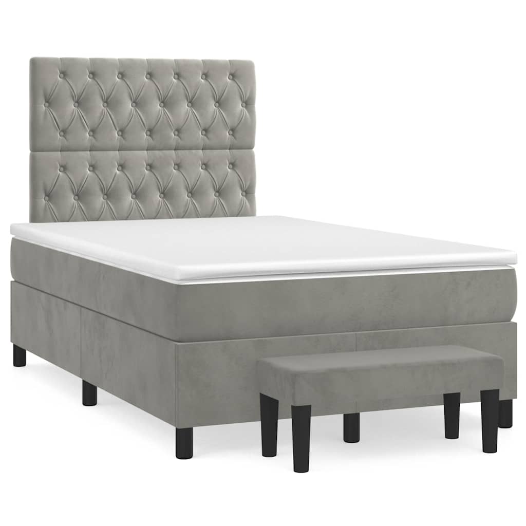 Sommier À Lattes De Lit Avec Matelas Velours