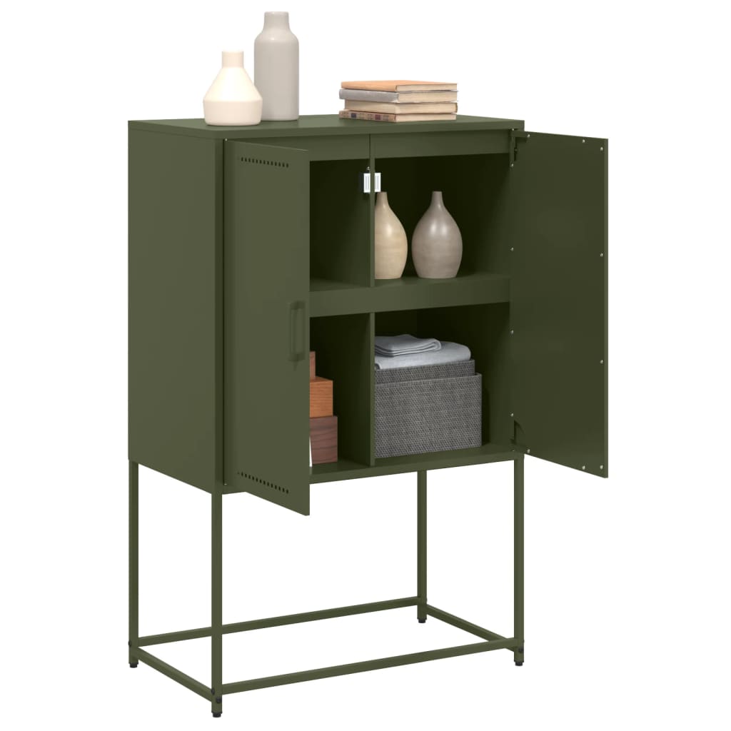 Buffet Haut Olive 68,5X38,5X107 Cm Acier