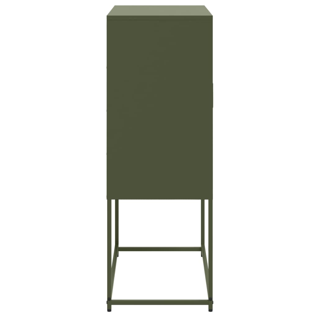 Buffet Haut Olive 68,5X38,5X107 Cm Acier