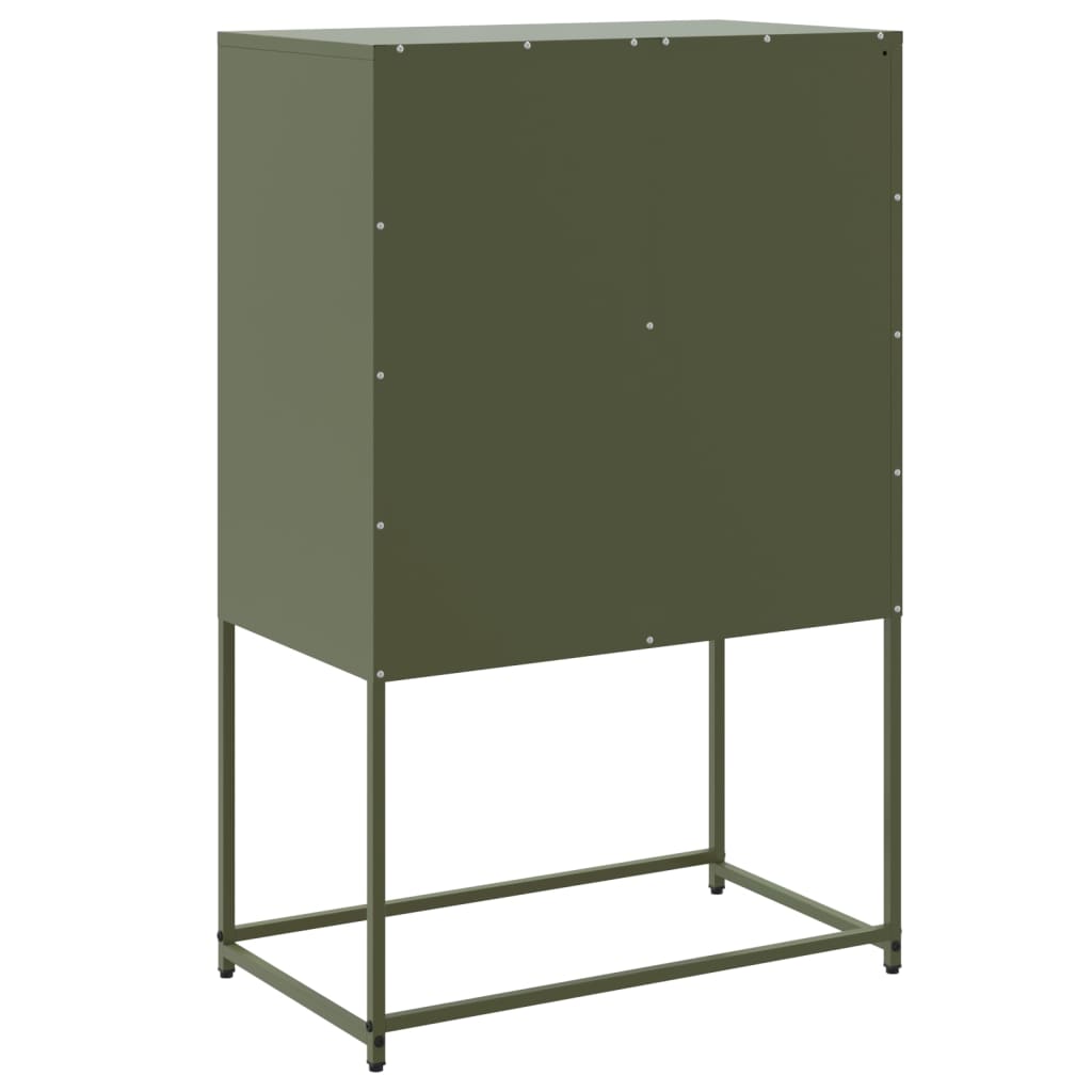 Buffet Haut Olive 68,5X38,5X107 Cm Acier