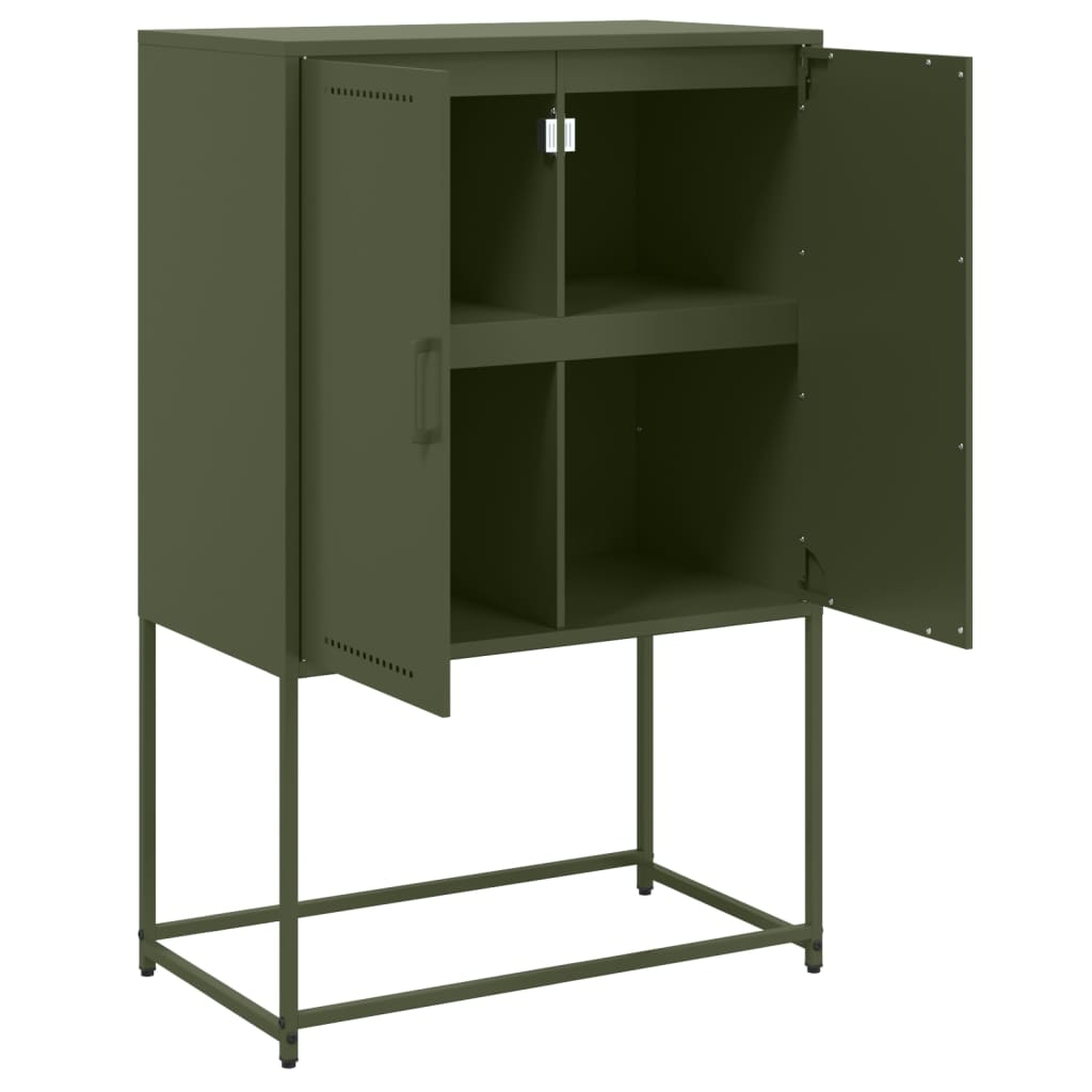 Buffet Haut Olive 68,5X38,5X107 Cm Acier