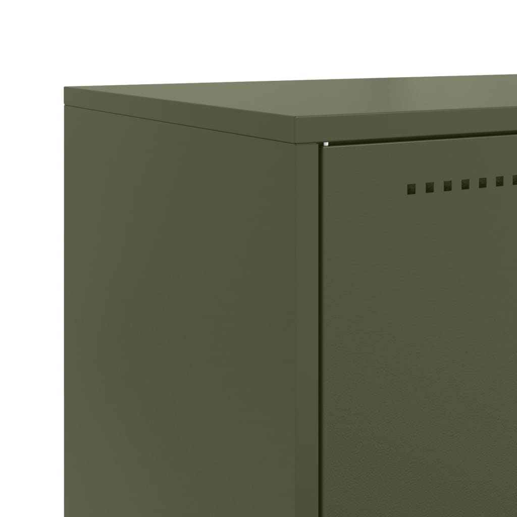Buffet Haut Olive 68,5X38,5X107 Cm Acier