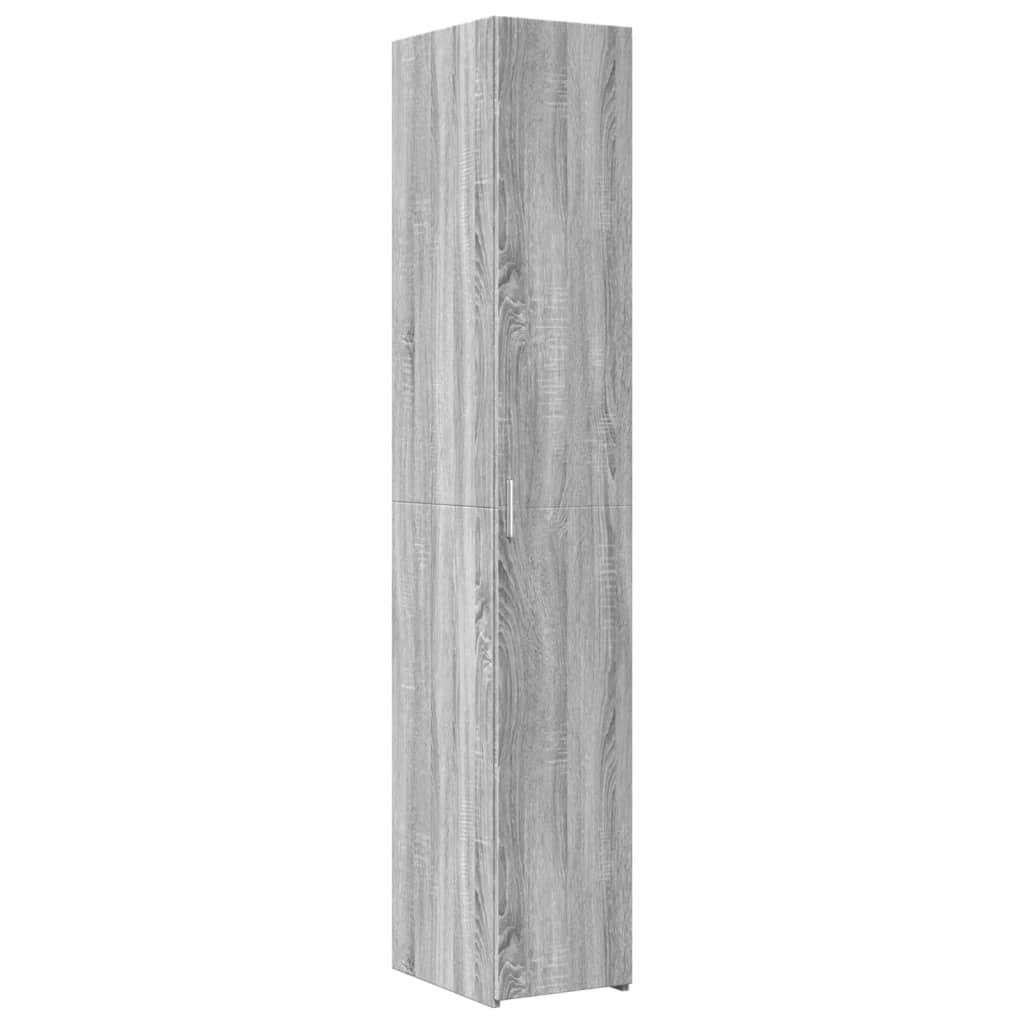 Armoire De Rangement Mince 30X42,5X225 Cm Sonoma Gris