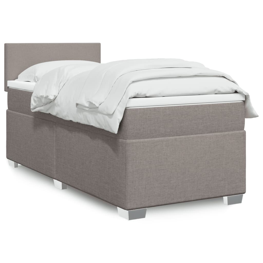 Lit Boxspring Avec Matelas Tissu