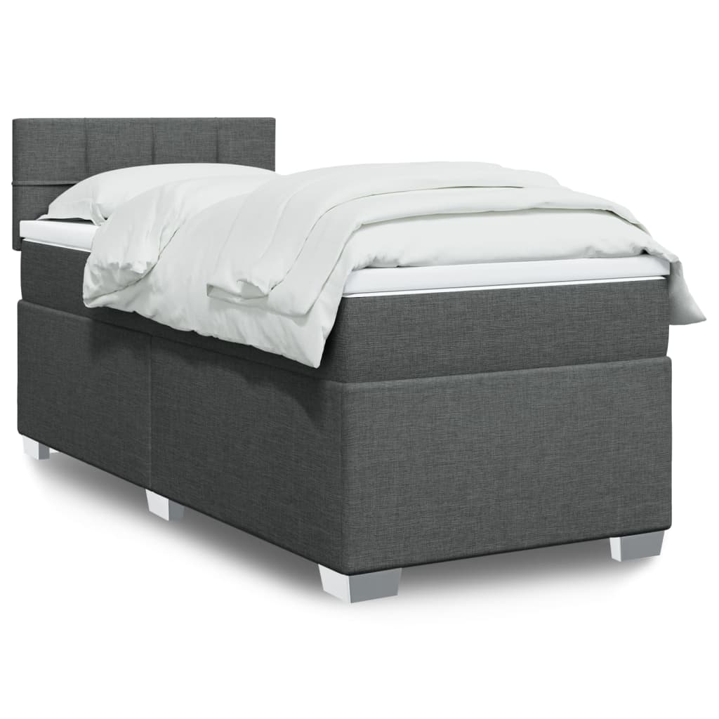 Sommier À Lattes De Lit Avec Matelas Tissu