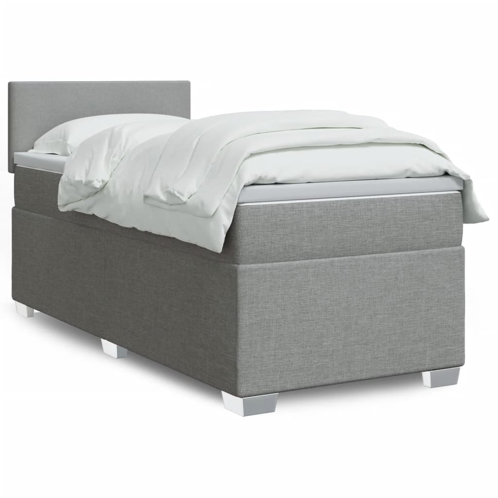 Sommier À Lattes De Lit Avec Matelas Tissu
