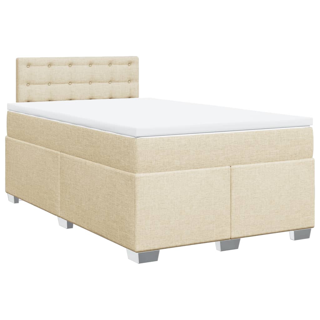 Lit Boxspring Avec Matelas Tissu