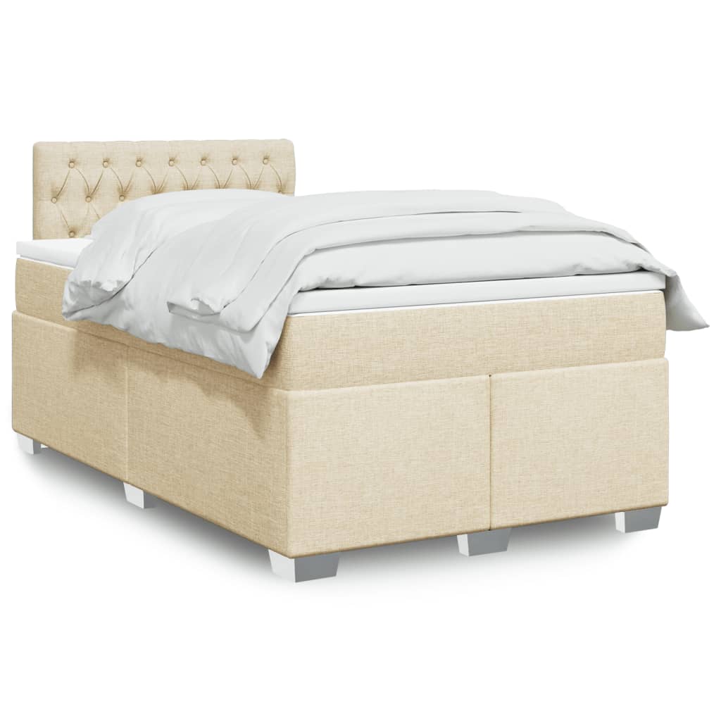 Lit Boxspring Avec Matelas Tissu