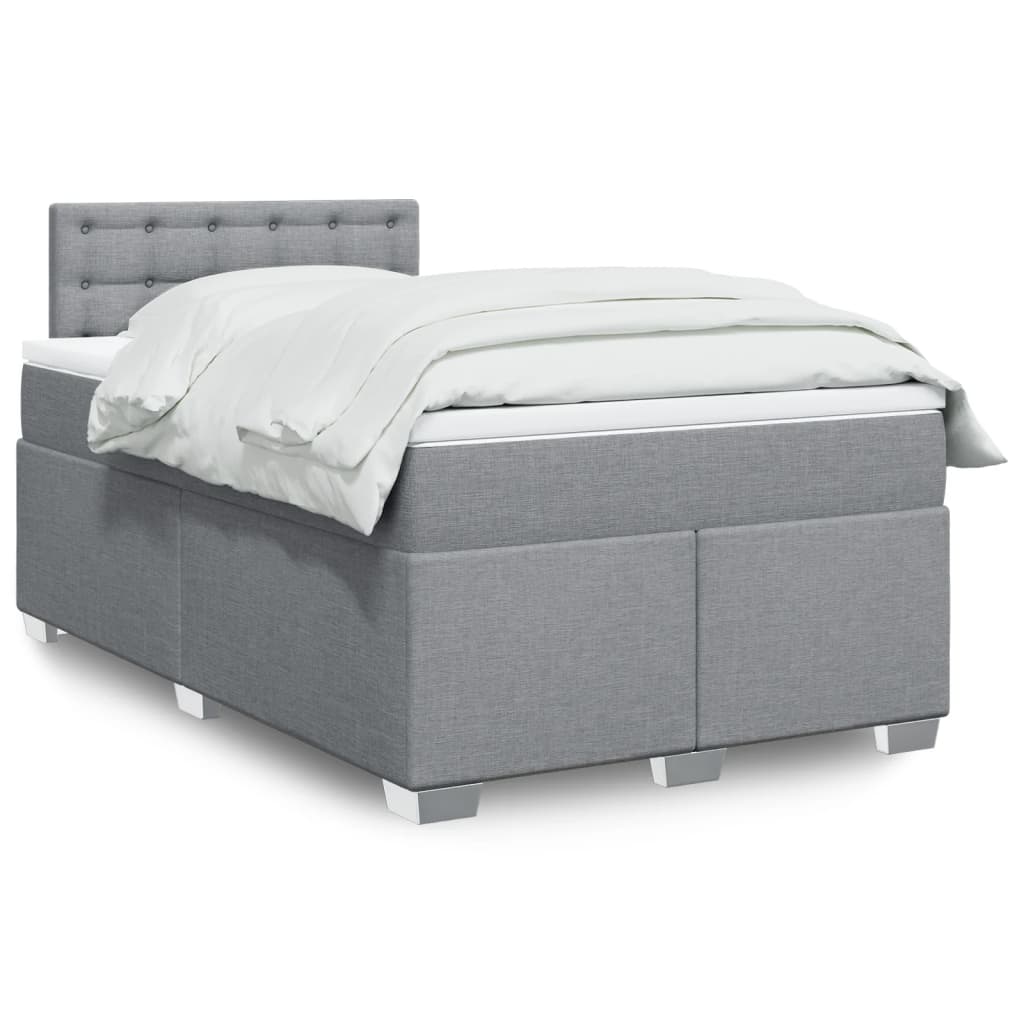 Sommier À Lattes De Lit Avec Matelas Tissu