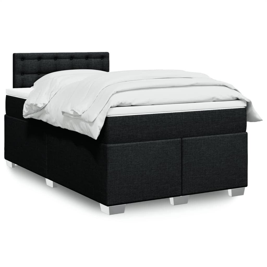 Sommier À Lattes De Lit Avec Matelas Tissu