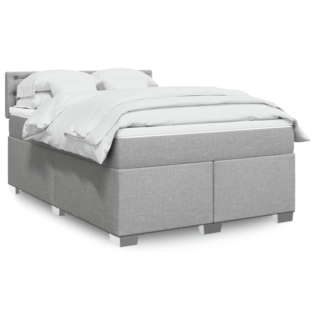 Sommier À Lattes De Lit Avec Matelas Tissu