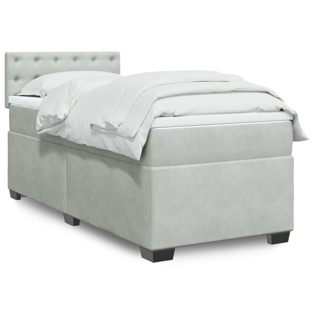 Lit Boxspring Avec Matelas Velours