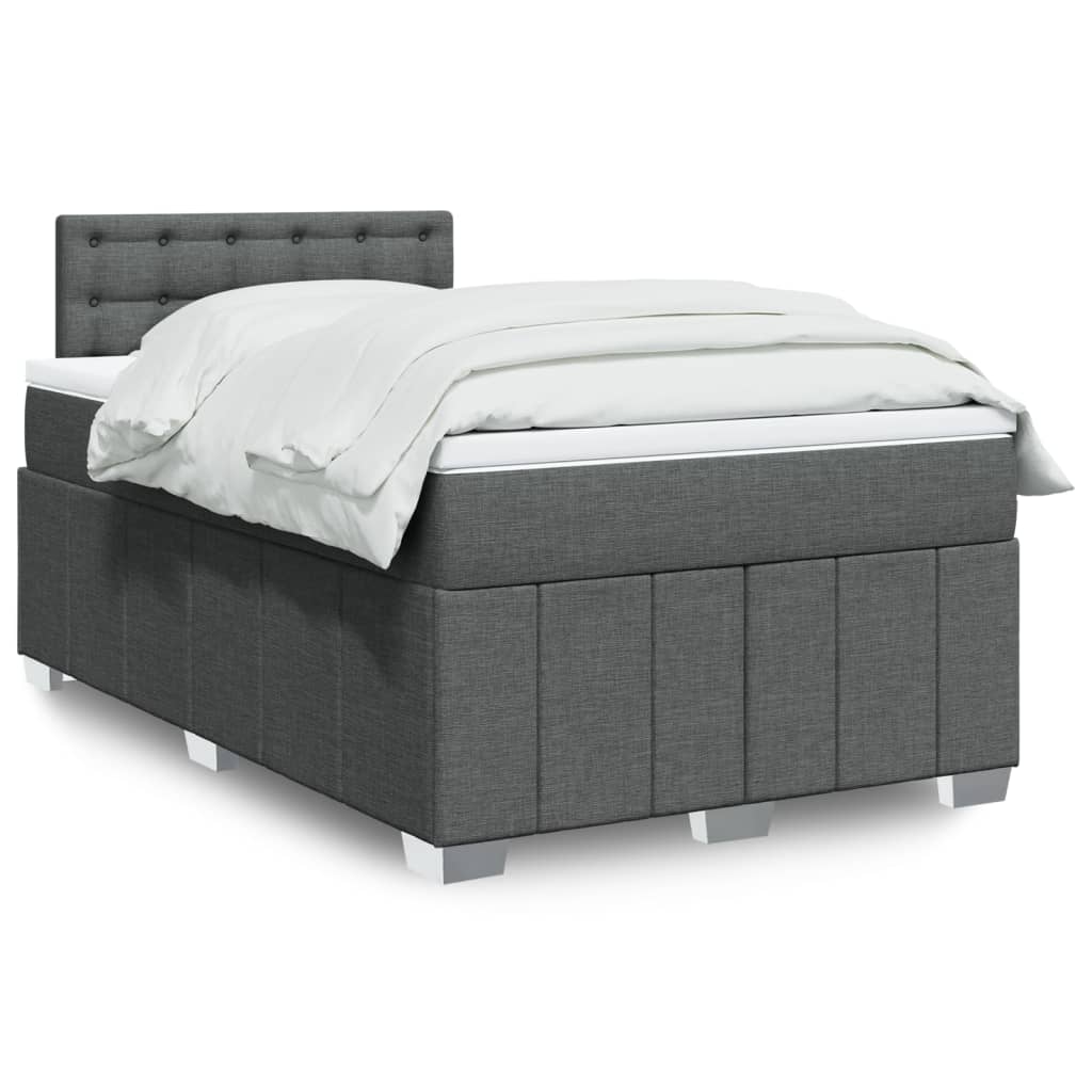 Sommier À Lattes De Lit Avec Matelas 120X200Cm Tissu