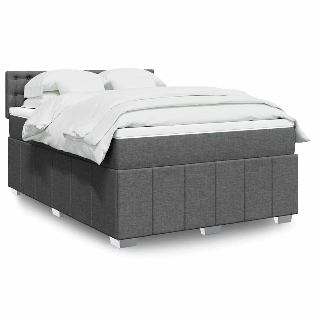 Sommier À Lattes De Lit Avec Matelas 120X200Cm Tissu