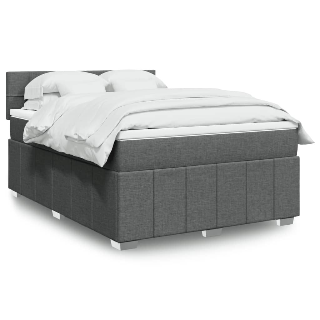Sommier À Lattes De Lit Avec Matelas 120X200Cm Tissu