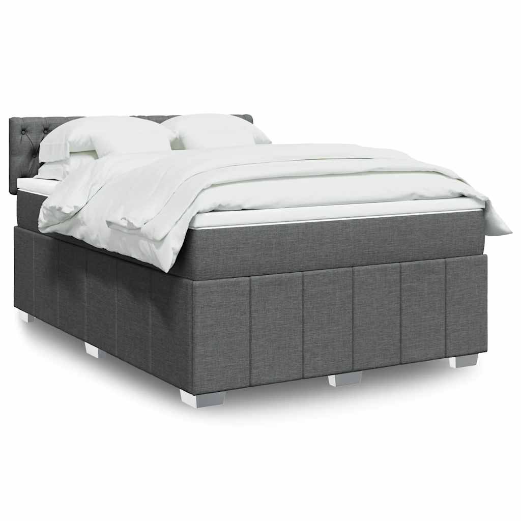 Sommier À Lattes De Lit Avec Matelas 120X200Cm Tissu