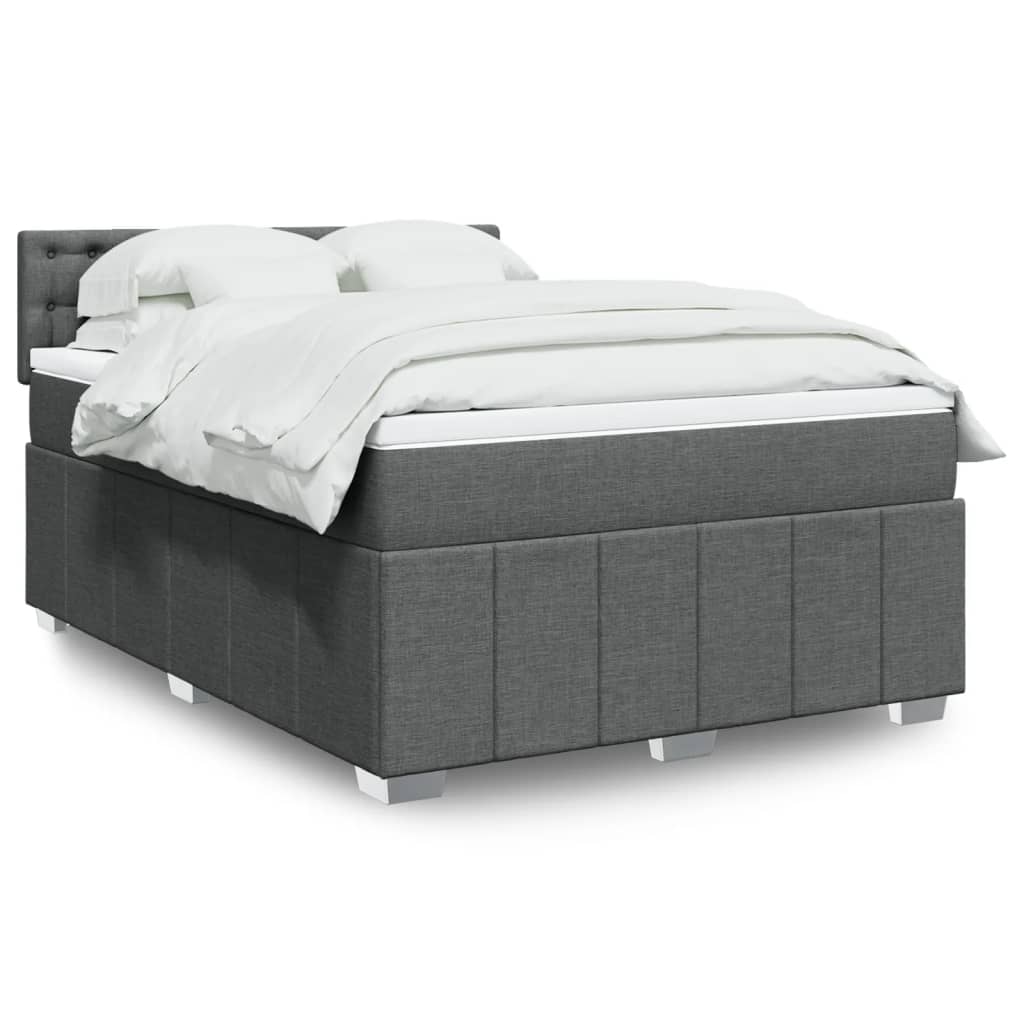 Sommier À Lattes De Lit Avec Matelas 120X200Cm Tissu