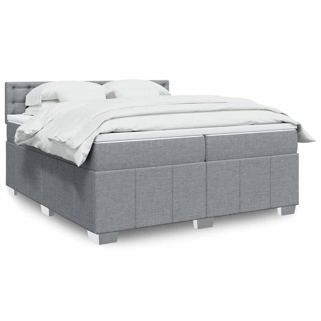 Sommier À Lattes De Lit Avec Matelas 120X200Cm Tissu