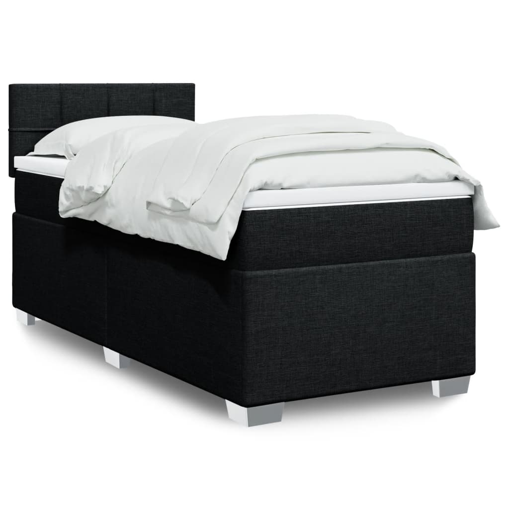 Sommier À Lattes De Lit Avec Matelas Tissu